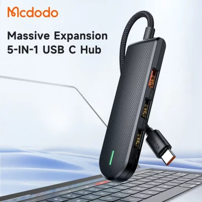 هاب 5 پورت تایپ سی مک دودو مدل Mcdodo USB-C Hub HU-143