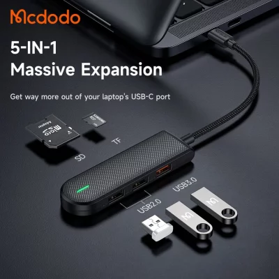 هاب 5 پورت تایپ سی مک دودو مدل Mcdodo USB-C Hub HU-143