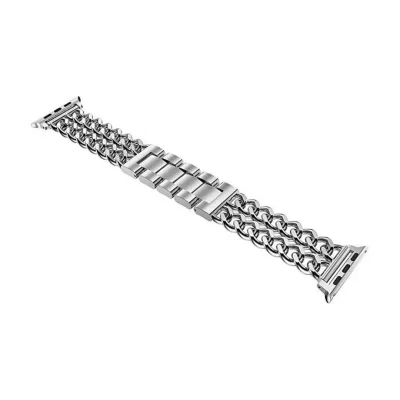 بند اپل واچ کارتیه فلزی طرح زنجیری دو ردیف - تمامی سایزها - رنگ بندی