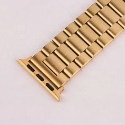 بند اپل واچ فلزی 3 بید طرح 3 Bead - تمامی سایزها - رنگ بندی