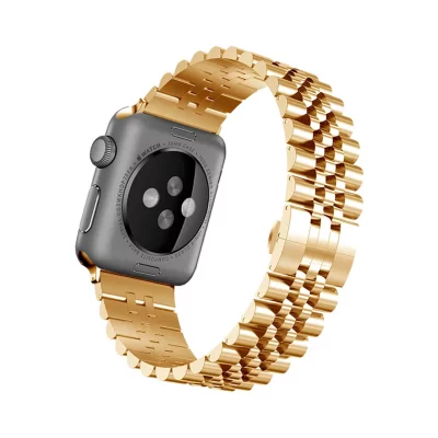 بند اپل واچ فلزی استیل 5 بید طرح رولکسی - تمامی سایزها - رنگ بندی