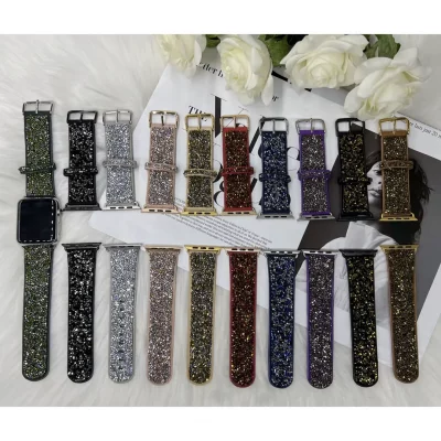 بند اپل واچ سواروسکی نگین دار مدل Swarovski CrystalLine - تمامی سایزها - رنگ بندی