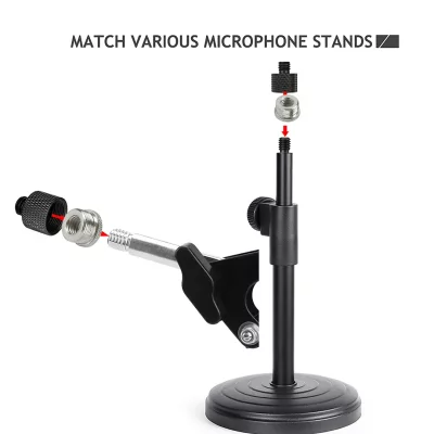 تبدیل مادگی 3/8 اینچ به نری 5/8 اینچ پایه میکروفون و سه پایه