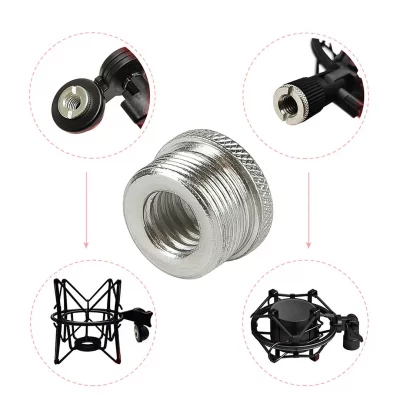 تبدیل مادگی 3/8 اینچ به نری 5/8 اینچ پایه میکروفون و سه پایه