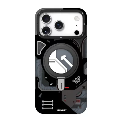 کاور مگ سیف استند (هولدر) یانگ کیت مدل CyberPunk 360° Spin MagSafe مناسب آیفون 17 پرو مکس اپل iPhone 17 Pro Max