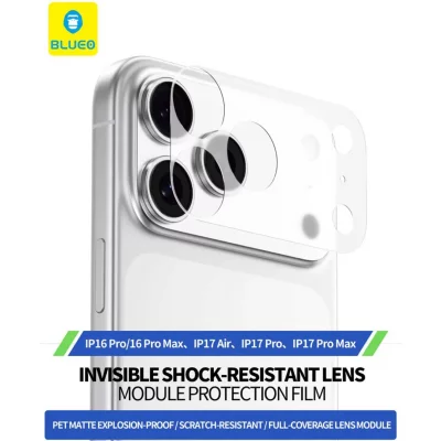 محافظ دور لنز دوربین آیفون 17 پرو بلوئو Blueo Invisible Film iPhone 17 Pro