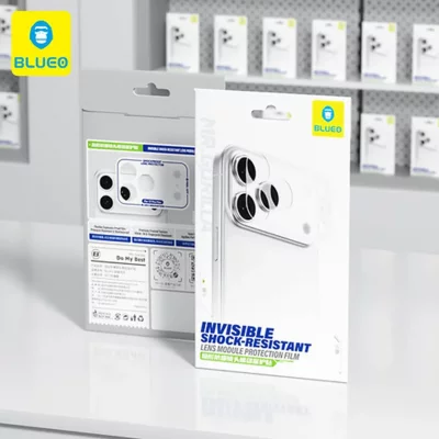 محافظ دور لنز دوربین آیفون 17 پرو بلوئو Blueo Invisible Film iPhone 17 Pro