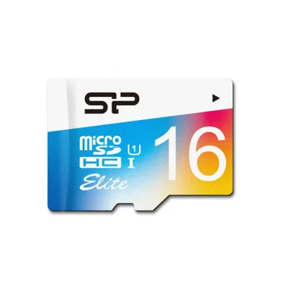 کارت حافظه‌ microSDHC سیلیکون پاور Elite با آداپتور ظرفیت 16 گیگابایت