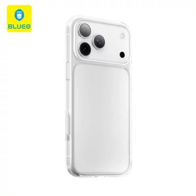 قاب آیفون 17 پرو مکس شفاف بلوئو BLUEO Crystal+ iPhone 17 Pro Max