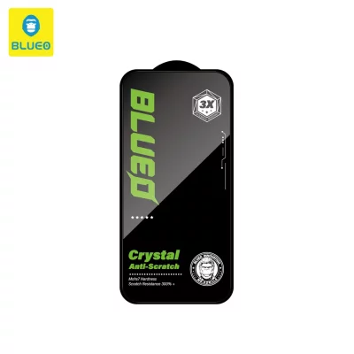 گلس محافظ صفحه شفاف کریستالی آیفون 17 و آیفون 17 پرو و 16 پرو با ابزار نصب بلوئو BLUEO Crystal iPhone 17/17 Pro/16 Pro