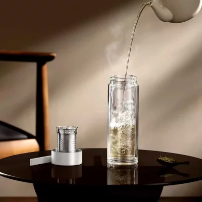 فلاسک شیشه‌ای دو جداره مسافرتی میجیا شیائومی MJBLB01PL