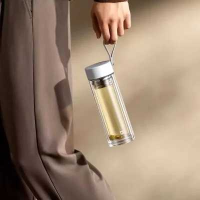 فلاسک شیشه‌ای دو جداره مسافرتی میجیا شیائومی MJBLB01PL