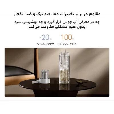 فلاسک شیشه‌ای دو جداره مسافرتی میجیا شیائومی MJBLB01PL