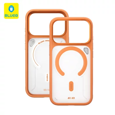 قاب آیفون 17 پرو مکس مگ سیف با پایه استند بلوئو Frosted Heat MagSafe iPhone 17 Pro Max