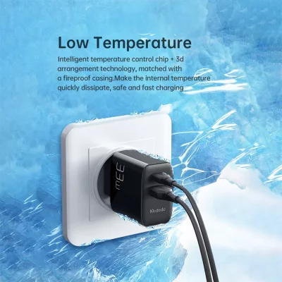 شارژر 33 وات 2 خروجی با کابل تایپ سی مک دودو Mcdodo 33W CH-0922