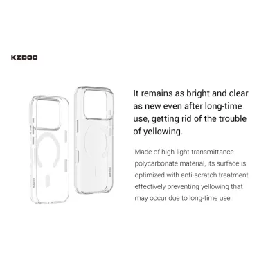 خرید و قیمت کاور شفاف مگ سیف کی‌ زد دوو مدل KZDOO ICEGUARD مناسب آیفون 17 پرو اپل iPhone 17 Pro