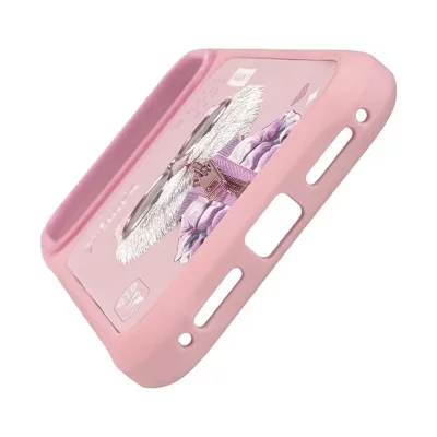 کاور آیفون 17 پرو مکس گربه بریتیش صورتی زیپ دار نیمی Nimmy Cool & Cute 2.0 iPhone 17 Pro Max