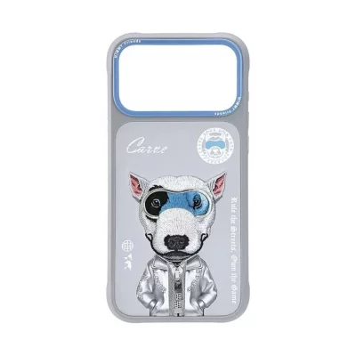 قاب آیفون 17 پرو مکس سگ بول تریر طوسی نیمی Nimmy Cool & Cute 2.0 iPhone 17 Pro Max