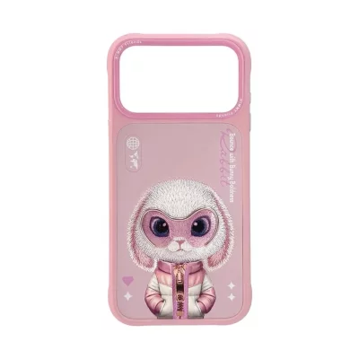 قاب آیفون 17 پرو مکس خرگوش صورتی نیمی Nimmy Cool & Cute 2.0 iPhone 17 Pro Max