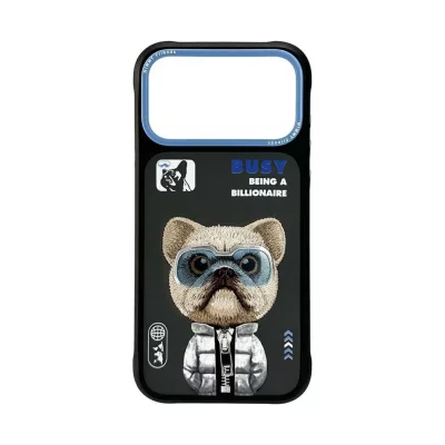 قاب آیفون 17 پرو مکس سگ بولداگ مشکی نیمی Nimmy Cool & Cute 2.0 iPhone 17 Pro Max