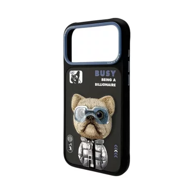 کاور آیفون 17 پرو مکس سگ بولداگ مشکی نیمی Nimmy Cool & Cute 2.0 iPhone 17 Pro Max