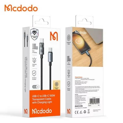 کابل شارژ تایپ سی 100 وات سوپر فست مک دودو Mcdodo PD CA-558 طول 1.2 متر