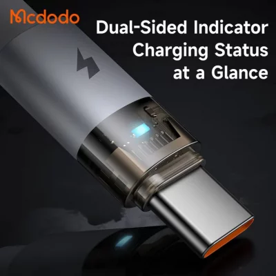 کابل شارژ تایپ سی 100 وات 6 آمپر سوپر فست مک دودو Mcdodo CA-689 طول 1.2 متر