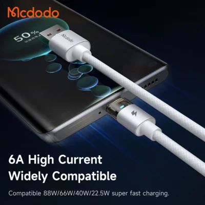 کابل شارژ تایپ سی 100 وات سوپر فست مک دودو Mcdodo CA-689 طول 1.2 متر