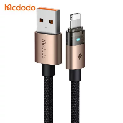 کابل شارژ آیفون لایتنینگ 3 آمپر کارپلی مک دودو مدل Mcdodo 3A CA-691 طول 1.2 متر