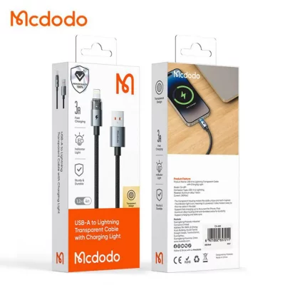 کابل تبدیل USB به لایتنینگ مک دودو مدل Mcdodo Lightning 3A CA-6910 طول 1.2 متر