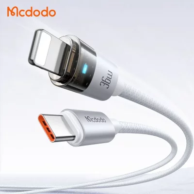 کابل تبدیل تایپ سی به لایتنینگ مک دودو مدل Mcdodo Lightning 36W CA-694 طول 1.2 متر