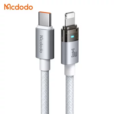 کابل تبدیل تایپ سی به لایتنینگ مک دودو مدل Mcdodo Lightning 36W CA-694 طول 1.2 متر