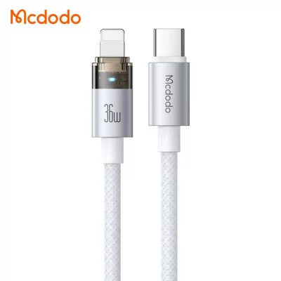 کابل تبدیل تایپ سی به لایتنینگ مک دودو مدل Mcdodo Lightning 36W CA-694 طول 1.2 متر