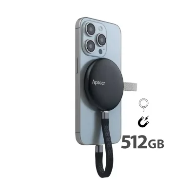 هارد اکسترنال 512 گیگابایت مگ سیف مگنتی اپیسر Apacer SSD 512GB AS725
