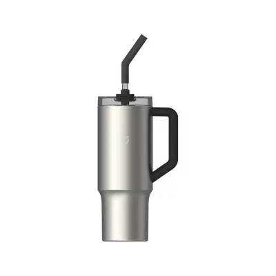 تراول ماگ و فلاسک نی دار شیائومی مدل Xiaomi Straw Mug 1L MJXGB01RM / XMXGB01PL گنجایش 1 لیتر