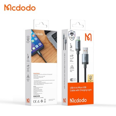 کابل شارژ USB به MicroUSB فست شارژ 3 آمپر مک دودو مدل CA-399 طول 1 متر