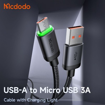 کابل شارژ USB به MicroUSB فست شارژ 3 آمپر مک دودو مدل CA-399 طول 1 متر