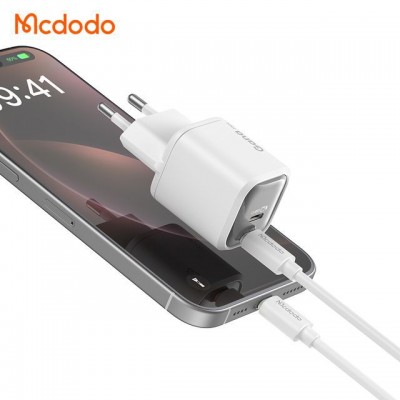شارژر 45 وات آیفون سوپر فست شارژ 2 پورت مک دودو Mcdodo 45W Gana Mini CH-100
