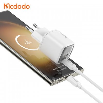 شارژر 45 وات سامسونگ سوپر فست شارژ 2 پورت مک دودو Mcdodo 45W Gana Mini CH-100