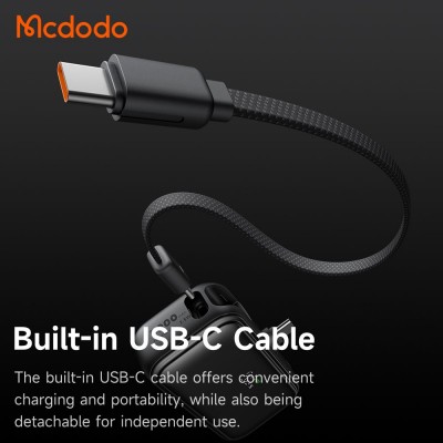 پاوربانک جیبی با رابط تایپ سی و کابل تایپ سی مک دودو ظرفیت 5000 میلی آمپر Mcdodo FreeKit MC-776