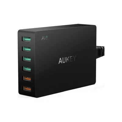 شارژر رومیزی 6 پورت آکی مدل PA-T11 Quick Charge 3.0
