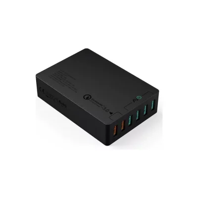 شارژر رومیزی 6 پورت آکی مدل PA-T11 Quick Charge 3.0