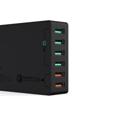 شارژر رومیزی 6 پورت آکی مدل PA-T11 Quick Charge 3.0