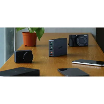 شارژر رومیزی 6 پورت آکی مدل PA-T11 Quick Charge 3.0