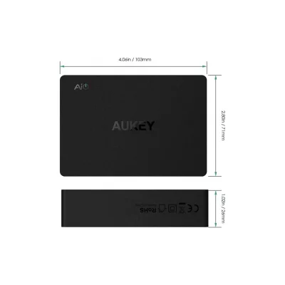 شارژر رومیزی 6 پورت آکی مدل PA-T11 Quick Charge 3.0