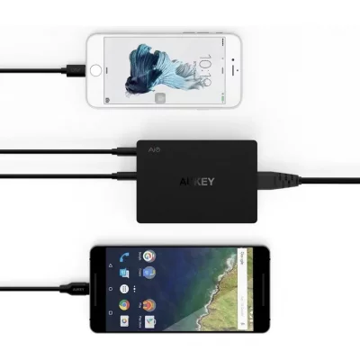 شارژر رومیزی 6 پورت آکی مدل PA-T11 Quick Charge 3.0