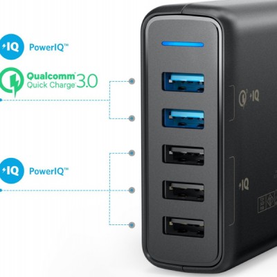 شارژر رومیزی 5 پورت انکر مدل A2054 PowerPort Speed 5