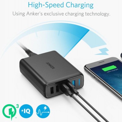 شارژر رومیزی 5 پورت انکر مدل A2054 PowerPort Speed 5