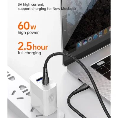 کابل شارژ تایپ سی به تایپ سی 60 وات کوتاه مک دودو Mcdodo CA-7640 طول 0.2 متر