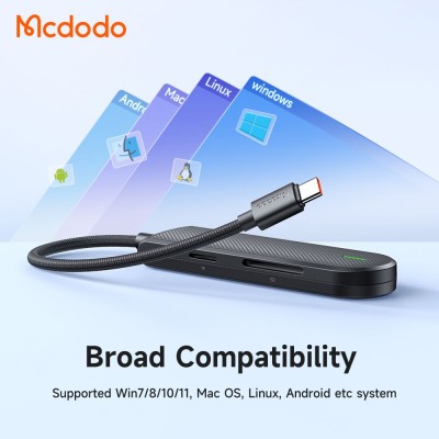 هاب 5 خروجی با کابل تایپ سی مک دودو مدل Mcdodo USB-C Hub HU-143